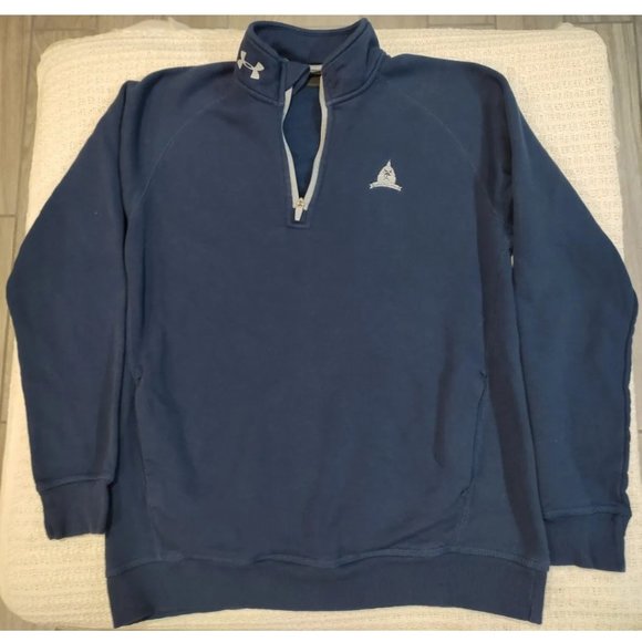 Under Armour 1/4 Zip Fleece Pullover Congressional Country Club Men’s L Large - Picture 1 of 4